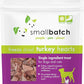 smallbatch Pets Premium Freeze-Dried Turkey Heart Treats for Dogs and Cats, 3.5 oz, Made and Sourced in The USA, Single Ingredient, Humanely Raise Meat, No Preservatives or Anything Artificial Ever