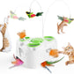 3-in-1 Interactive Cat Toys for Indoor Cats,Automatic Kitten Toy,Flying Bird,6 Holes Mole,Rotating Feather, Rechargeable USB Interactive Cat Feather Toys for Bored Indoor Cats
