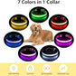 PcEoTllar Light up Dog Collar for Night Walking - LED Dog Collar Light Rechargeable Color Changing, Glow in The Dark Dog Collars Waterproof Glowing Dog Collars for Large Small Medium Dogs