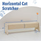 Cat Scratching Post, 30" Horizontal Sisal Scratch Post for Indoor Cats, Durable Cat Furniture Protector with Spring Toy