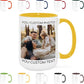 Custom Mug Upload Your Picture Personalized Coffee Mug with Photo Text Name Customized Cup Unique Ideas Gifts for Men Women Mom Dad Girlfriend Boyfriend Friend Family (Yellow, 15oz)