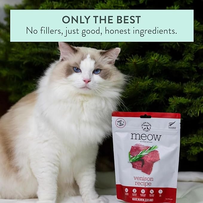 The New Zealand Natural Pet Food Co The New Zealand Natural Pet Food Meow Venison Air Dried Food Travel/Treat 3.5oz