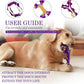 Tough Dog Toys for Aggressive Chewers 3 Pack, Indestructible Dog Toy for Large Dogs, Bacon Flavored, Keeps Dogs Busy