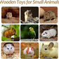 Wooden Hamster Cage Platform Set 9 Pack Wood Juvenile Chinchilla Shelves, Squirrel L-Shape Corner Ledge with Hole Cooling Standing Board, Rat Cage Accessories for Gerbil Small Animal Climbing