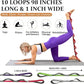 Stretching Strap Yoga Strap, 10 Loops Non-Elastic Stretch Bands Helps Women and Men Improve Flexibility for Home Workout, Physical Therapy, Pilates, Exercise, Dance, Comes with Door Anchor