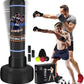 Freestanding Punching Bag for Adults Teens, 71" Heavy Punching Bag with Stand and Boxing Reflex Balls & Electric Air Pump, Inflatable Kickboxing Bag for Training MMA Thai Fitness Karate
