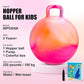 INPODAK Hopper Ball 18 Inch Bouncy Ball with Handle for Kids, Hippity Hop Jumping Bounce Hopping Toy for Boys Girls Ages 3-6 Includes Pump and Gift Box Great Gift for Birthday