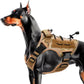 Heavy-Duty Tactical Dog Harness for Large Dogs, No Pull Adjustable Reflective Pet Vest with Molle System, K9 Military-Grade Control for Service Training, Outdoor & 10+ Breeds, Desert Camo, Medium