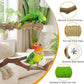 kathson 5pcs Natural Parrot Perch for Cage Wooden Bird Perches Grape Bird Stick Parakeet Climbing Standing Branches Toy Chewable Cage Accessories for Small Budgies Cockatiels Lovebirds Budgies