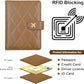 Melsbrinna Rfid Passport Holder for Travel women/Men, Cute Passport Wallet Rfid Blocking Card Slots, Rfid Passport Cover/CaseTravel Wallet, Passport Book Holder (1, LG KHAKI)