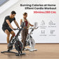 Yesoul Black Exercise Bike for Home,Smart White Cycling Bike Magnetic Stationary Bike, Low Noise Indoor Cycling Bike for Home Gym Electric Stationary Bike with Tablet Mount & Comfortable Seat Cushion for Women Apartment Workout Bike for Fitness