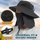 EINSKEY Wide Brim Sun Hat, UPF 50+ UV Protection Waterproof Packable Bucket Hat for Men & Women, Fishing Hiking Beach Garden