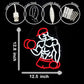 Home Gym Neon Sign Man lifting Dumbbell Build Muscle Led Light Up Sign Dimmable Gym Lighting for Home Gym Decor Men Cave Gifts 12.5"×12.8"