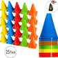 BiAnYC 7 Inch Plastic Sport Training Traffic Cones- Set of 10 Pcs/25 Pcs, 5 Colors(Orange/Yellow/Red/Blue/Green)