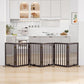 Freestanding Pet Gate 55-110" Extre Wide, Foldable Dog Gate for The Doorways House, Pet Gates for Dogs, Doogie Puppy Fence Gate