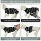 Kuoser Dog Surgery Recovery Suit for Female Male Dogs, Stripes Spay Neuter Anti-Licking Dog Onesie, Surgical Suit Snugly Pet Post Surgery Vest Bodysuit for Abdominal Wounds Skin Disease, Black XS
