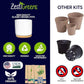 Deluxe Ceramic Indoor Herb Kit 4 Set. Variety Herbs for Indoor & Outdoor – Get Growing with Pots, Potting Soil for Window Herb Garden. (Ceramic Edition)