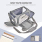 Large Dog Cat Carriers Puppies up to 25Lbs, Big Dog Carrier Soft Sided, Collapsible Travel Puppy Carrier - Large - Grey