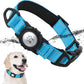 TagME Airtag Dog Collar,Waterproof Reflective Pet Collar with Airtag Holder,Soft Padded and Double D-Rings for Large Dogs,Light Blue