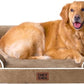 EHEYCIGA Orthopedic Dog Beds for Extra Large Dogs, Waterproof Memory Foam XL Dog Bed with Sides, Non-Slip Bottom and Egg-Crate Foam Big Pet Couch Bed with Washable Removable Cover, Camel