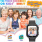 Goodatech Kids Smart Watch for Boys Girls, 1.54'' Smartwatch with 26 Puzzle Games,HD Camera,Video Music Player,Pedometer,Flashlight,Audio Book etc., Aluminum Case and Sport Band (Black)