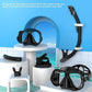 Greatever Dry Snorkel Set,Panoramic Wide View,Anti-Fog Scuba Diving Mask,Professional Snorkeling Gear