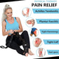 Foot and Calf Fascia Stretcher for Plantar Fasciitis, Physiotherapy Stretching Strap, Yoga Stretch Strap Improves Strength and Relief to Heel Spurs, Calf, Thigh and Hip (Black)