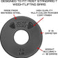 Micro Gainz Standard 1-Inch Center Hole Fractional 8 Piece Weight Plates with Bag, Designed for Standard 1-Inch Dumbbell & Barbell for Strength Training and Weight Lifting, Made in USA