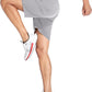 Men's Gym Shorts Sports Quick Dry Workout Running or Casual Training Short with Zipper Pockets