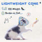 Supet Cat Cone Collar Soft to Stop Licking Scratching, Breathable Comfortable Mesh Recovery Cone for Cats After Surgery Neuter, Lightweight E Cone Collar Alternative (M)
