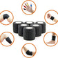 AUPCON Vet Wrap Cohesive Bandages Bulk Self Adhesive Bandage Wrap Self Adherent Wrap Non-Woven for Dogs Pet Animals & Ankle Sprains & Swelling 2 Inch x 5 Yards (2 Inch Black)