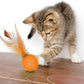 PET SHOW 10 Pack Cat Toys - Woolen Yarn Cat Balls, Interactive Mesh Feather Ball, String Toy for Indoor Cats, Chase Training Activity for Kittens