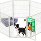 FXW Homeplus Unleashed Indoor Dog Playpen - Stress-Free and Safe Play, Heavy Duty 32 Inch 8 Wire Panels Dog Pen for Small and Medium Dogs, White│Patented