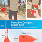 OCEANBROAD Telescoping Emergency Paddle 21''-42''（Assembling Required）/26''-54'' Aluminium Shaft for Kayaking Boating Canoeing River Tubing