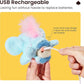 Potaroma Cat Toys Flapping Elephant, Interactive Realistic Kitten Toy Stuffed with Catnip and Crinkle Paper Hangable Design for Bored Indoor Cats 6.3 Inches