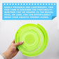 Foldable Small Aquarium, Portable Fish Tank, Fish Transport Container, Plasitc Fish Bowl, Beginner Tank, Great Concept for Catching and Release Critters, Beach, Pool and Lake (Green, Large)