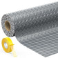 7.8 x 20 FT Garage Floor Mat, 2.8mm Thickness Diamond Plate Vinyl Garage Flooring Roll for Under Car, Large Size 156 SQFT for Large SUVs, MPV, Pickup Truck