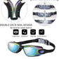 Swim Goggles Swimming Goggles No Leaking with Nose Clip, Earplugs, Swim Cap and Case for Men Women