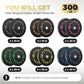 2 Inch Bumper Plates，10-500lbs，Barbell Rubber Olympic Weight Plates Set for Home Gym, Strength Training & Weight Lifting, Multiple Options Colors