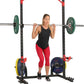 Sunny Health & Fitness Multifunctional Strength Training Home Gym – Complete Workout Equipment with Training Attachments, Optional Squat Stand, Power Rack Cage, Adjustable Incline Bench