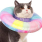 EWES Cat Cone Collar Soft M Size,Alternative Neck Cones to Stop Licking,Comfy Elizabethan Collars After Surgery Neuter,Donut Collar for Pet Cat Dog Kitten e Collar Recovery Shame