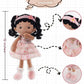 Soft Baby Doll Toys (12''), My First Baby Rag Doll for 1 Year-Old Girl Birthday Gift,Christmas Plush Toys Gift for Toddler Kids Infants Daydream-Princess Petal-Tanned