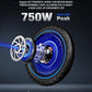 2 Seater Electric Bike for Adults,Mini Bike 500/750 Motor,28MPH,48V/15AH Removable Battery,25-30Miles 16" Fat Tire Commuter Ebike,Full Suspension Foldable Electric Bicycles for Adults Teens