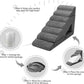 Foam Dog Stairs & Steps Ramps for High Beds 30-36 inches High Tall Large Dogs, LitaiL 7 Step Pet Stairs Steps for High Beds 30 inch Small Dogs, Non-Slip Dog Ramps for Bed