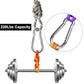 60Pack 2” Spring Snap Hooks, Galvanized Steel Small M5 Carabiner Clips Keychain, 220lb Capacity Heavy Duty Quick Link for Outdoor Camping, Swing, Fishing, Hammock, Dog Leash, Hiking