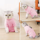 Dotoner Cat Surgery Recovery Suit for Female Male Anti-Licking Pet Surgical Pajamas Long Sleeve Prevent Shedding Cat Spay Recovery Suit&E Collar Alternative Bodysuit for Cats