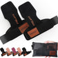 Frelaxy Lifting Wrist Straps Women and Men, Weight Lifting Grips with Cushion Wrist Loop, Double Layer Leather and Storage Pouch, Gym Workout Straps for Deadlift and Powerlifting