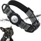 TagME Airtag Dog Collar,Waterproof Reflective Pet Collar with Airtag Holder,Soft Padded and Double D-Rings for Puppy,Grey