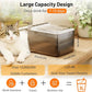 Cat Water Fountain Pet Water Dispenser Automatic Kitty Spout Flip Lid Water Fountain 106oz/3L Cordless Battery Operated for Small Dogs for Drinking Indoor with Motion Sensor Quiet Water Pump