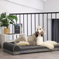 Laifug Orthopedic Memory Foam Extra Large Dog Bed with Pillow and Durable Water Proof Liner & Removable Washable Cover & Smart Design (Large (46"x28"x8"), Black and White Plaid)